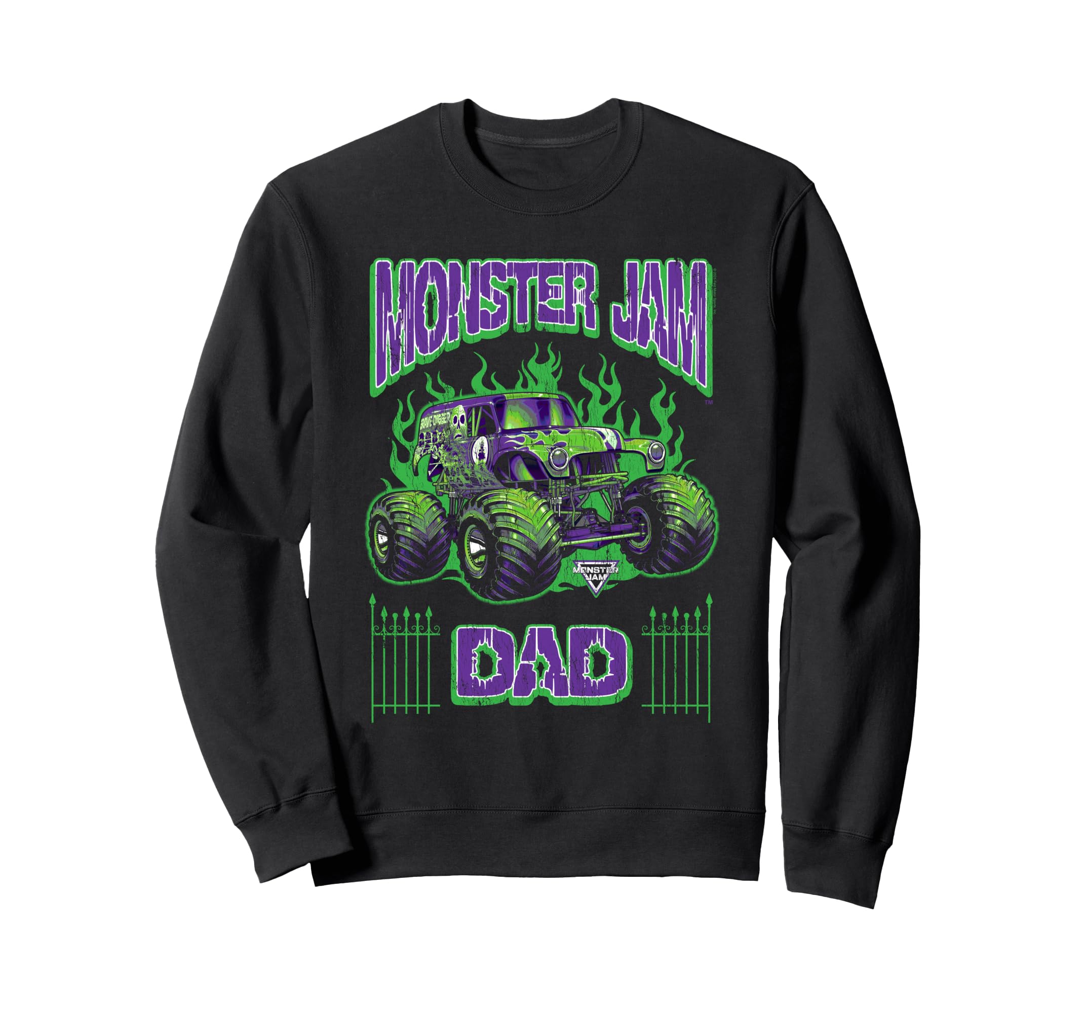 

Толстовка Monster Jam Grave Digger Папа Family Motorsports чёрный