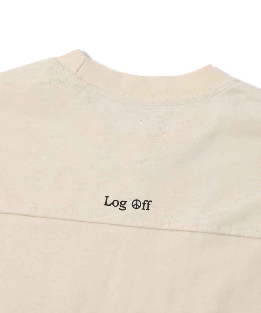 LUE PROJECT Log Off Pocket Tee - Light Yellow