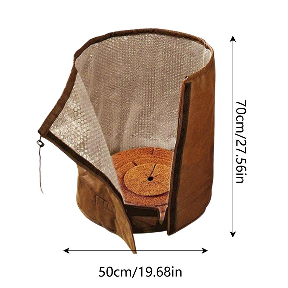 Pflanzgefäßabdeckungen für den Winter Pflanzgefäß Frostschutzhülle Kälteschutz Topfschutz für den Winter Außenbereich Gewächshaus Hochbeet Garten