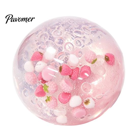 Slow Rebound Squeeze Ball Clear Stress Fidget Toy, Anxiety Relief Soft Toy Transparent for Home Office School Reduction Gadget