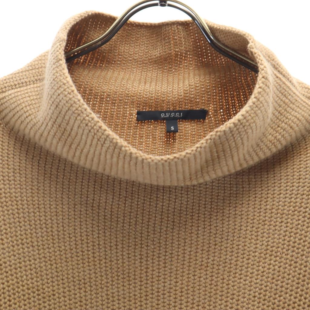GUCCI Made in Italy Wool Blend Long sleeve Mock neck sweater S beige Men's Used