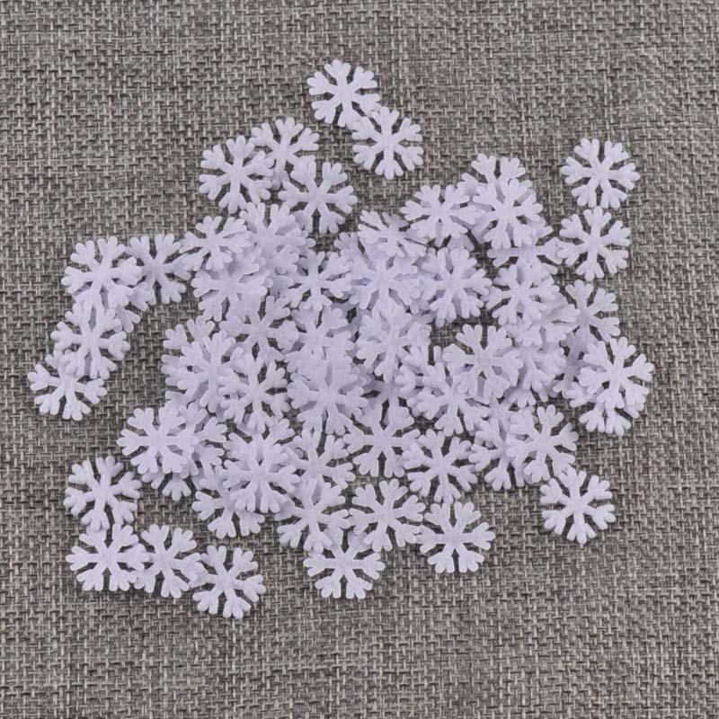 Mini White Snowflake Christmas Decoration Craft Materials (1-3cm)