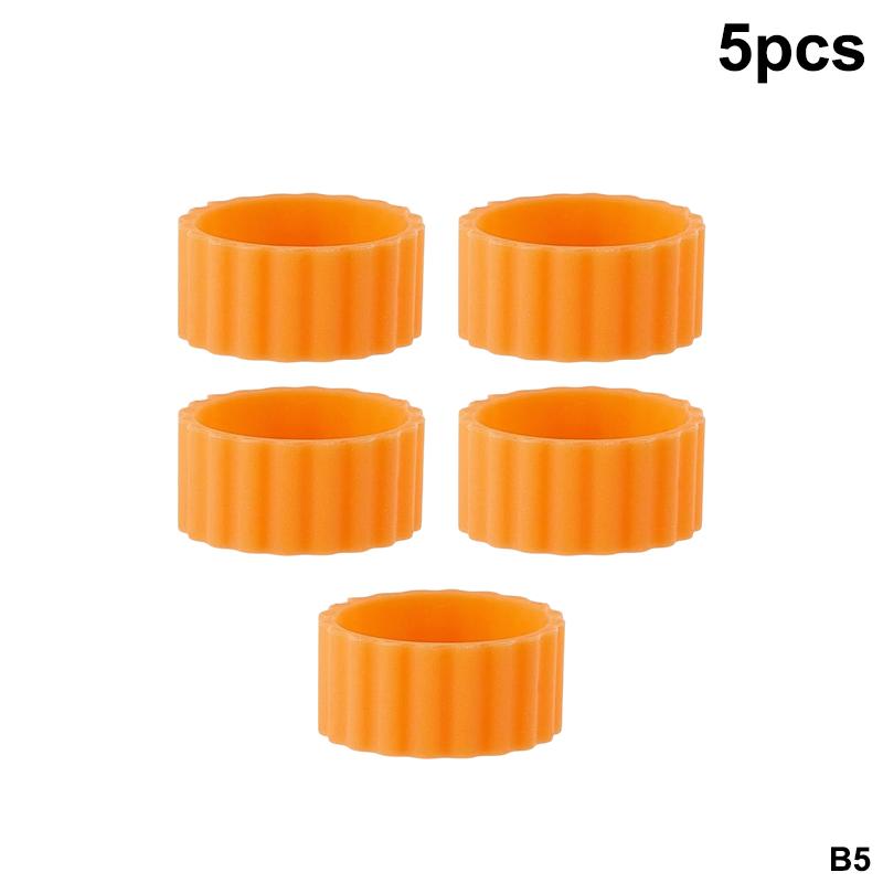 5/10 Pezzi Manicotti Stabilizzanti per Portacandele in Silicone, Previene lo Scivolamento e le Gocce di Cera, Stabilizza Candele Coniche e Cilindriche