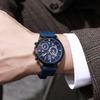 Men'S Watch Color Dial Silicone Temperament Trend Casual Quartz Watch Men Was