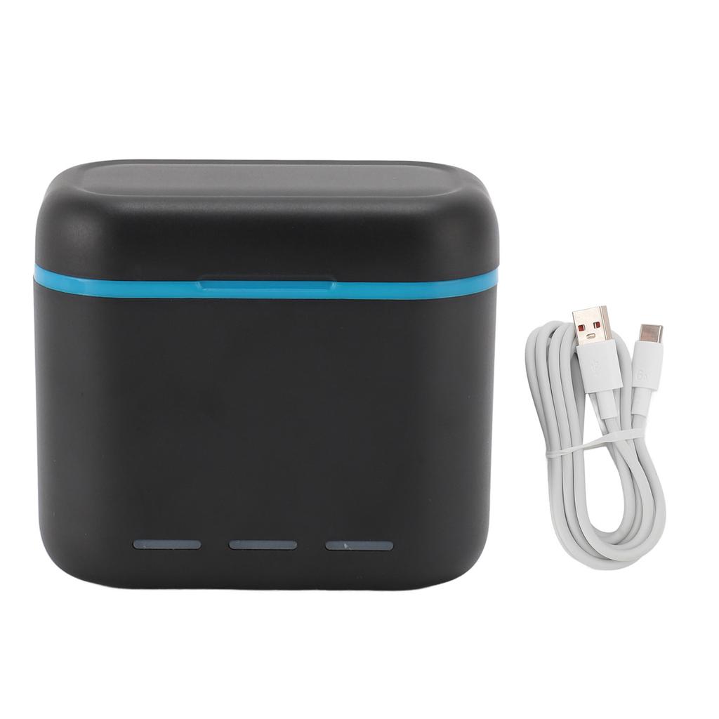 Camera Battery Charging Box Type C Fast Charging 2 Slot Battery Charger Storage Case for Insta 360