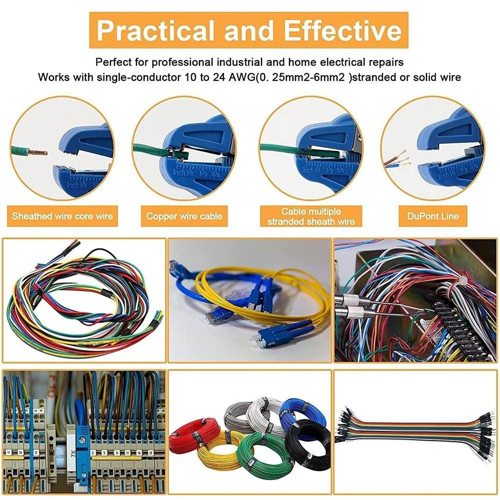 Portable 2 in 1 Wire Stripper Self Adjusting Non-slip Duck Beak Plier Automatic Cutting Cable Wire Crimp Tool Cable Wire Repair