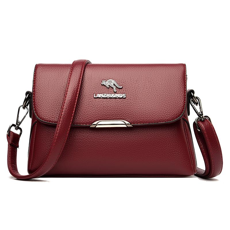 High-quality Leather Crossbody Bag Fashion Women Luxury Ladies Shoulder Messenger Bag