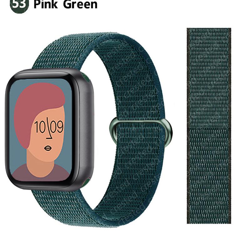 2pcs Straps For Apple Watch Band 44mm 40mm 45mm 46mm 42mm 49mm 41mm Nylon Loop Bracelet iwatch Series 10 9 8 7 6 5 3 se ultra 2