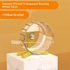 Hamster Transparent Running Wheel Toy For Hamster Quiet Running Exercise Toy Easy To Disassemble And Clean Pets Accessories