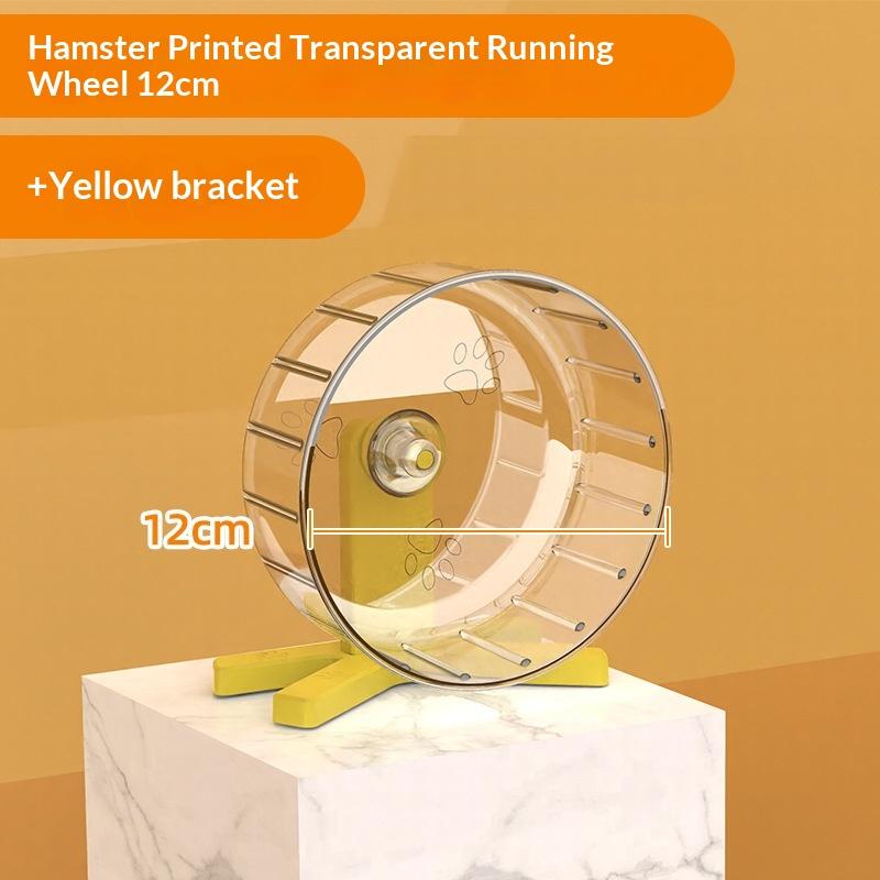 Hamster Transparent Running Wheel Toy For Hamster Quiet Running Exercise Toy Easy To Disassemble And Clean Pets Accessories