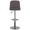 Bar Stool Set of 2 Taupe Fabric