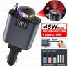 5-In-1 Car Aromatherapy Essential Oil Diffuser Starry Light 45W Retractable Phone Charger with IOS Type C PD30W Cable