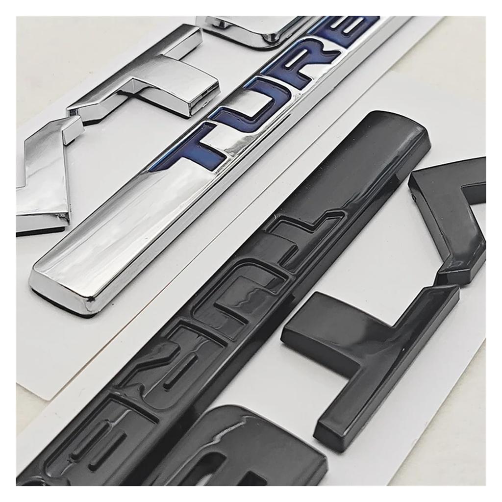 3D ABS Chrome Black Logo VTEC Turbo Car Rear Trunk