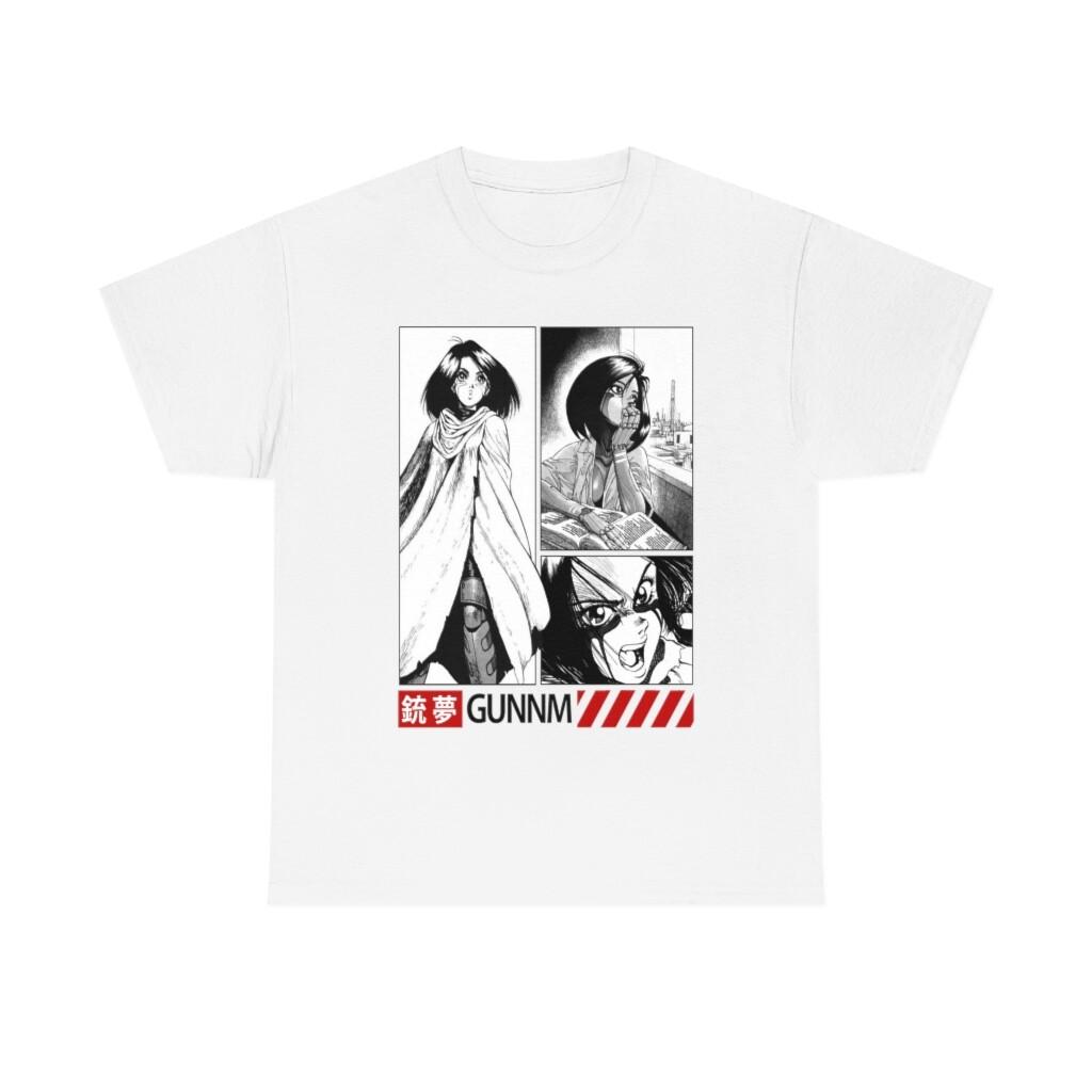 Alita,Batlle Angel,Gunnm,anime tee Girl, Manga comics,New Unisex T-Shirt Mens Womens Tees Top XL