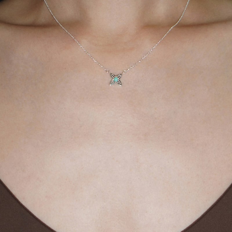 MaggieKim THE SALVIA NECKLACE (Turquoise)
