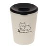 Maebata Nanineco Edelstahlbecher mit Katzen-Deckel 69794, Design, 260ml,