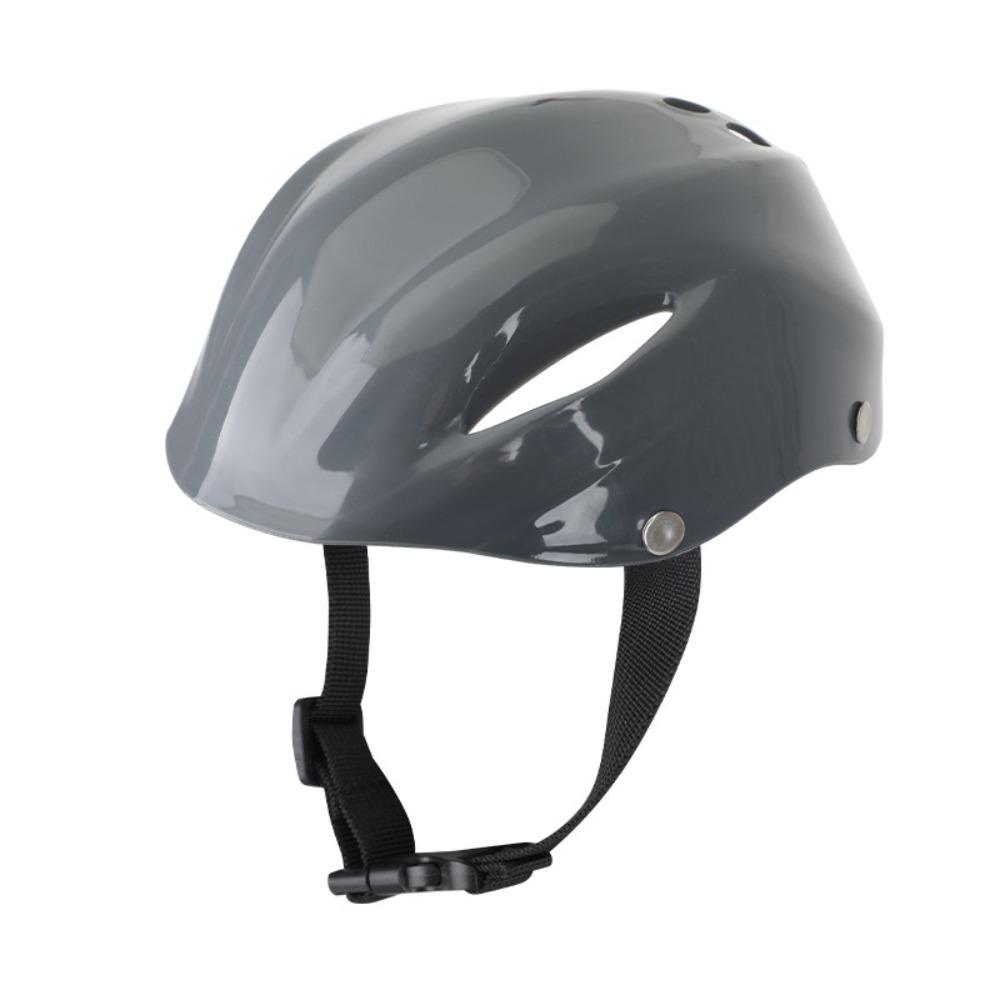 Adjustable Strap Pet Helmet Nylon Strap Pet Safety Helmet Fashion Dog Helmet Pet Headwear S серый