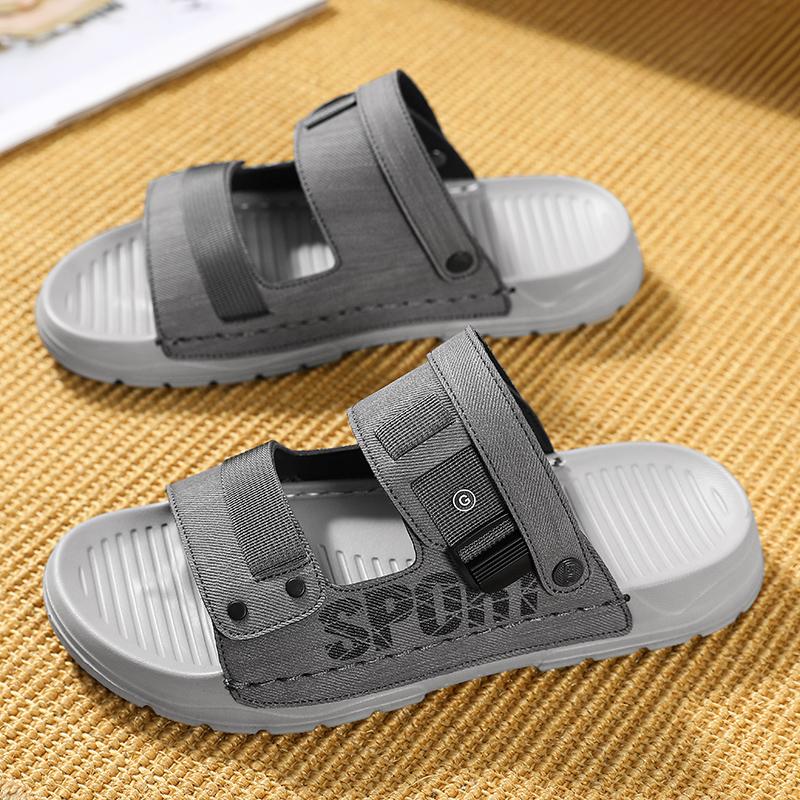 

Fashionable Casual Genuine Leather Men s Sandals Outdoor Beach Shoes Soft Sole PVC Lining Breathable Slip-On Shoes 38