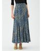FRAY I.D. Escargot Flare Print Skirt