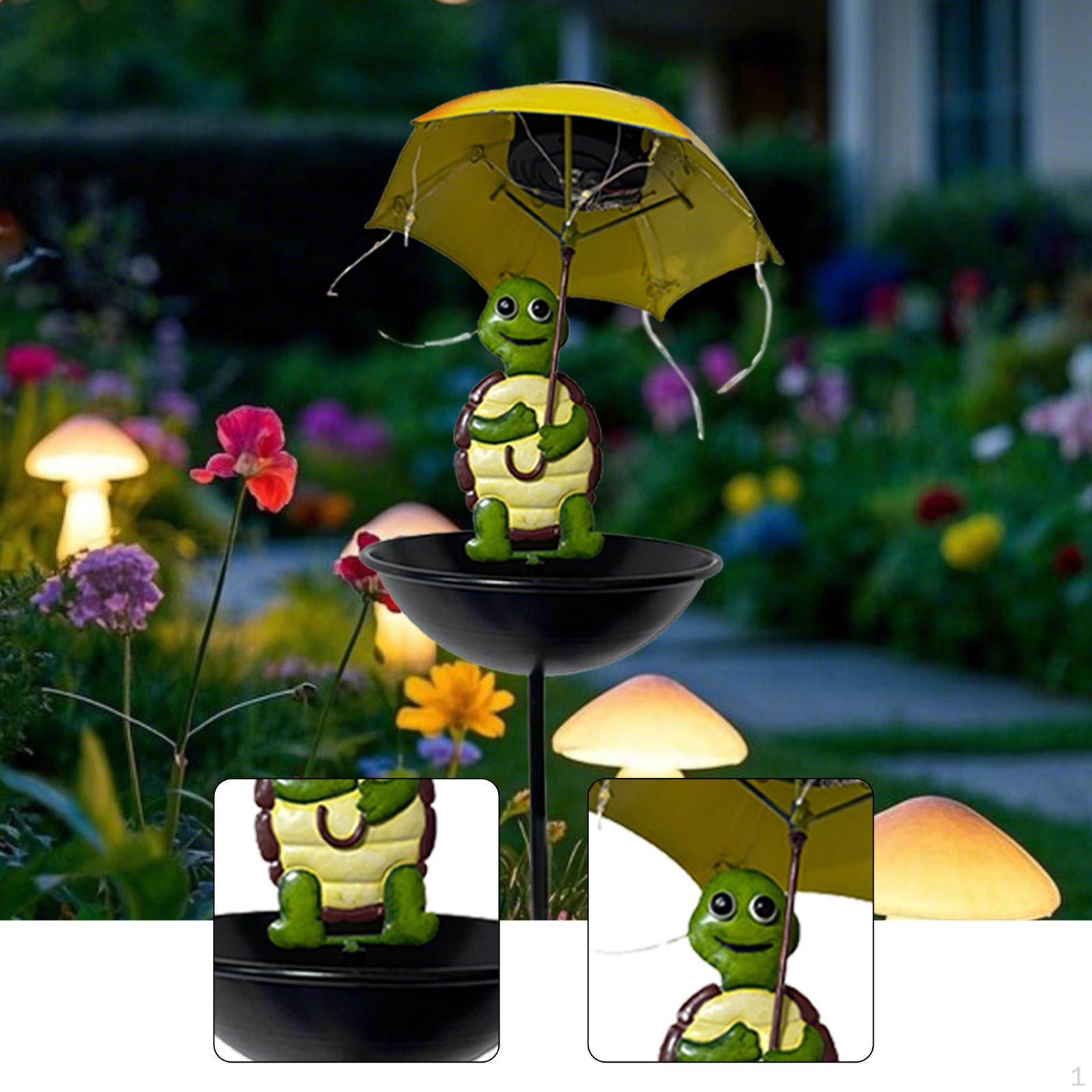 

Солнечная кормушка для птиц, садовый декор со колышком, чаша, питание от солнечной энергии, для улицы, газонная лампа, внутренний двор