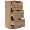 Moderner handgefertigter Eichenschubladen-Sideboard, Flur-Aufbewahrungsschrank mit Schubladen 30x30x70 cm