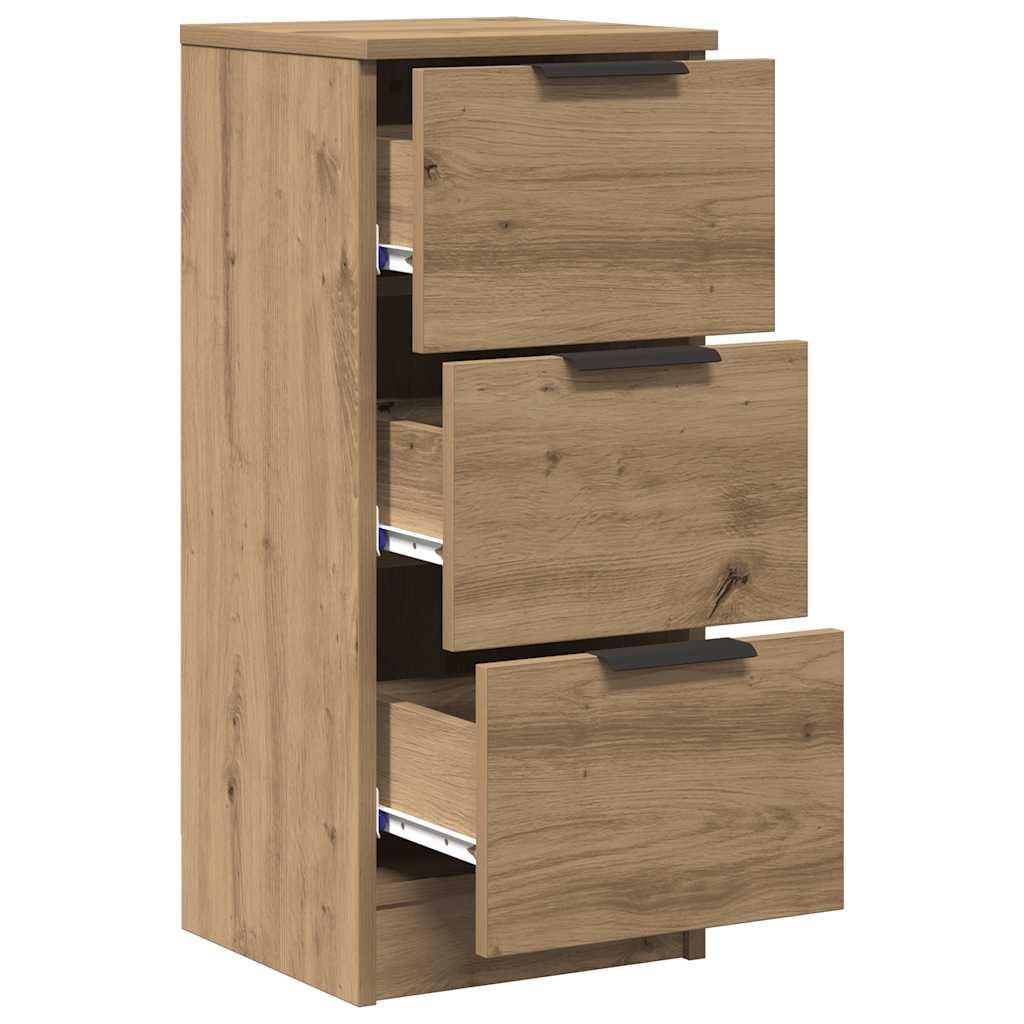 Moderner handgefertigter Eichenschubladen-Sideboard, Flur-Aufbewahrungsschrank mit Schubladen 30x30x70 cm