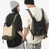 Hong Kong wind locomotive trendy cool neutral color matching shoulder bag new large capacity double shoulder messenger bag
