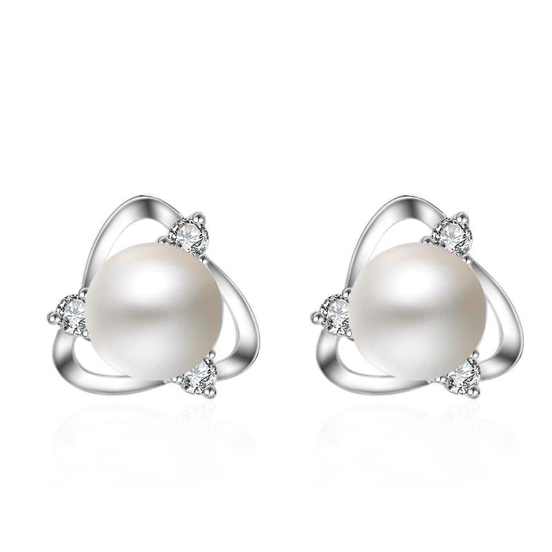 925 Sterling Silver Earrings for Women Original Charm Double Hoop Earrings Pave CZ Fine Engagement Anniversary Jewelry E557