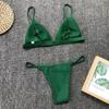 European & American Split Solid Color Bikini - New 2017 Style.