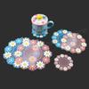 Silicone World 1 ks Podložky pod hrnky Sakura Daisy PVC Měkké podložky Podložka pod misku Podložka pod hrnec Podložka pod talíř Tepelná izolace Prostírání na jídelní stůl