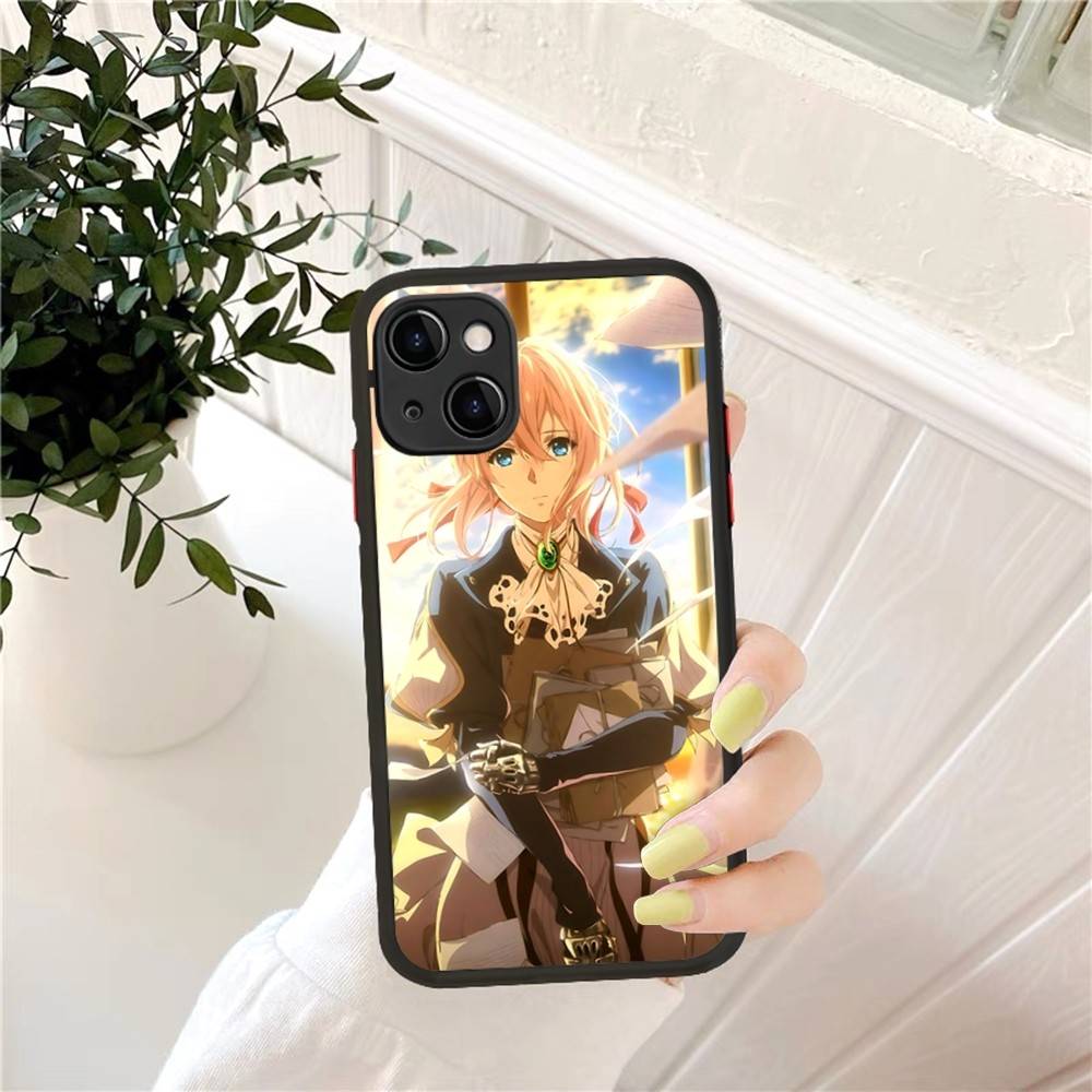 Violet Evergarden Phone Case For IPhone 16 15 14 X XR XS 7 8 Plus 11 12 13 Pro MAX 13mini Matte Shockproof Case