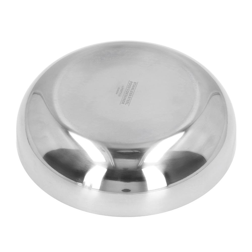 Rustless Steel Mixing Bowl Wide Round Fruit Bowl Large Capacity Serving Bowl  Food Prep
