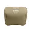 Customizable Mazda Leather Lumbar Support & Neck Pillow Set for Cars—Memory Foam, Cowhide, with Option to Add Logo