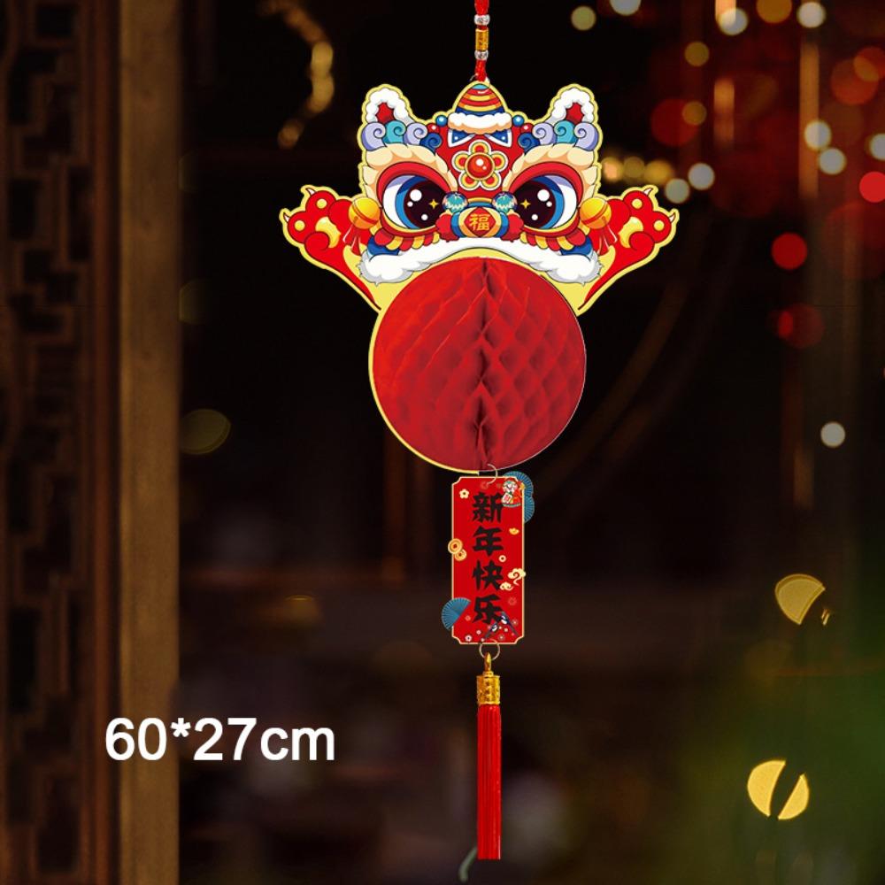 Paper New Year Pendant Red Hanging Lantern Creative Red Lantern  New Year