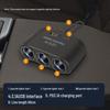 1-to-3 Multifunction Car Charger with USB & PD Fast Charging Ports (12V/24V)