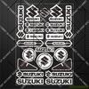 AAGK1 Vinyl Stickers Decal Motorcycle Sticker Helmet Emblem GSXR GSXS Logo Decals