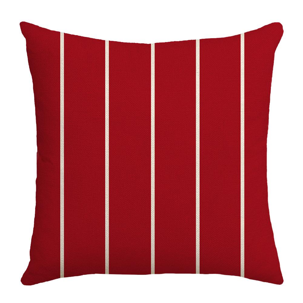 Printed Pillow Cover Plant Flower Striped Plaid Sofa Cushion Cover Bedroom Pillow Cover