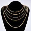 5 Pcs Fashion Minimalist Luxury Necklace Set for Women Boho Layered Stacked Chains Flat Chokers Necklace Daily Party Jewelry New