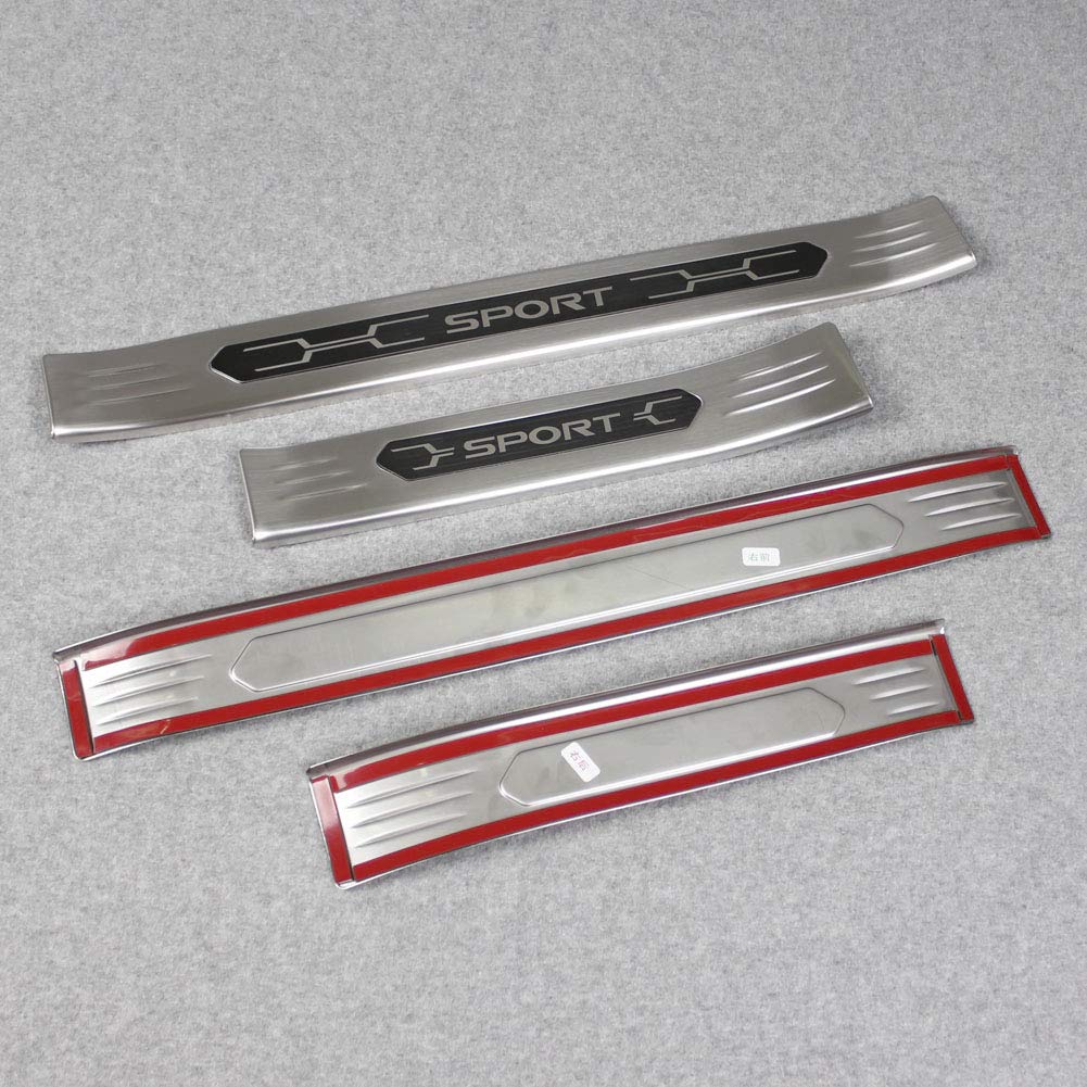 RUIQ Toyota New RAV4 5th Generation XA50 Series Interior Stainless Steel Step Garnish Side Step Garnish Exterior Designed Exclusively for TOYOTA RAV4