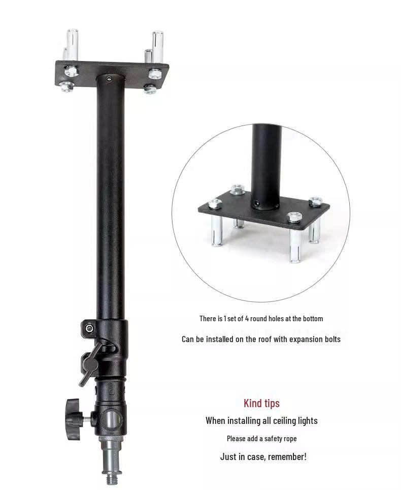 Adjustable Ceiling Track LED Fill Light & Flash Bracket