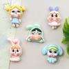 Crying Cartoon Girl Resin Accessories: Handmade Hair Clip, Shoe Buckle, Fridge Magnet, Cup Sticker, Phone Case Decor