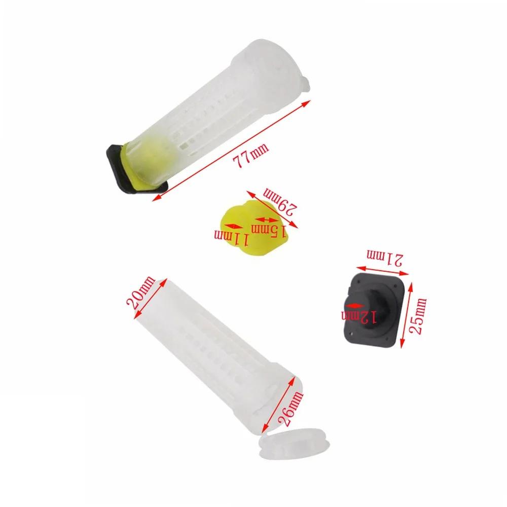 20PCS Queen Cage Rearing Cover Catcher Queen Plastic Cells Bees Box Cages Bees Tool Abelhas Apiculture Equipement Protection
