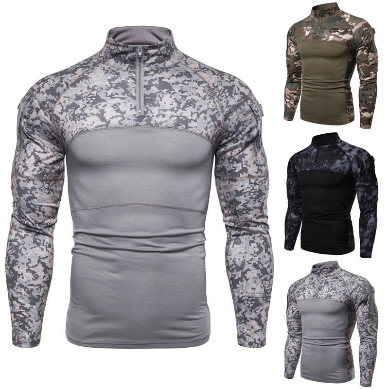 Youth Camouflage Stand-up Collar Tactical Combat Uniform