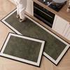 Tapete de Chão para Cozinha Tapete de Decoração para Casa Tapete Antiderrapante e Resistente a Manchas Material de Veludo de Laço Macio Almofadas Especiais para Pés