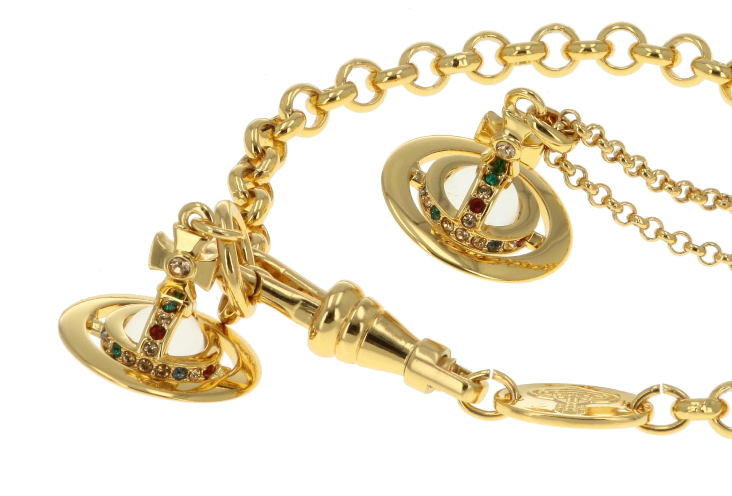 

Vivienne Westwood NEW PETITE Orb Necklace Bracelet 63020098 R & Set, Women s, Brass, & 61020057, [Used]
