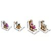 Halloween Rocking Chair Figure for Shelf Display and Room Styling, Skull Home Accent for Bookcase and Entry Placement