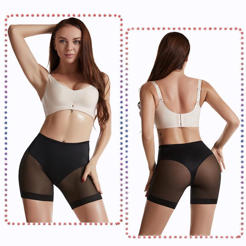 European & American Plus Size Body Shaping Shorts - Women's Mid-Waist Slimming & Waist Cincher Abdomen Control Safety Pants.