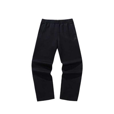 Fitted Breathable Mid-Rise Knitted Sports Pants Men Bottoms 152541302S-1