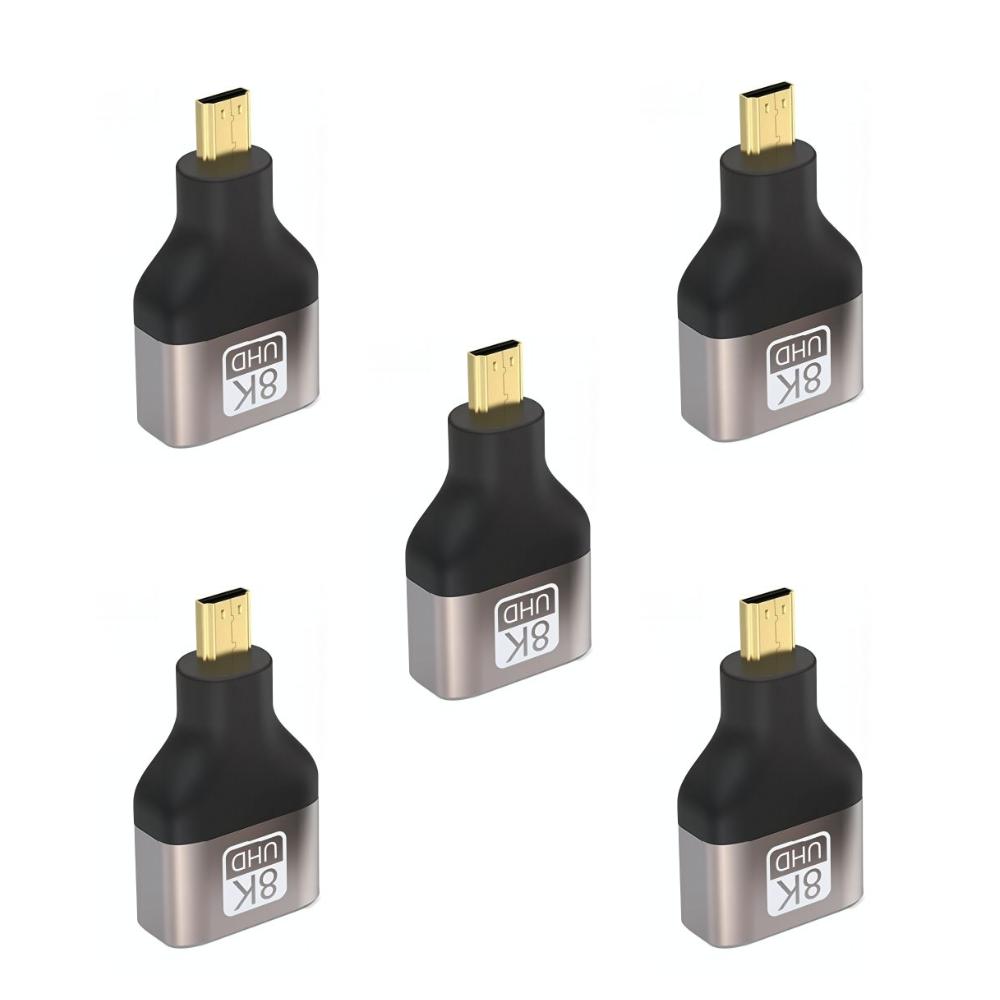 HDMI-compatible Adapter Mini/Micro HDMI To HDMI 8K 60Hz 4K 120Hz/144Hz HDMI Male To Female Converter For HDTV Laptops PS4 TV Box 4