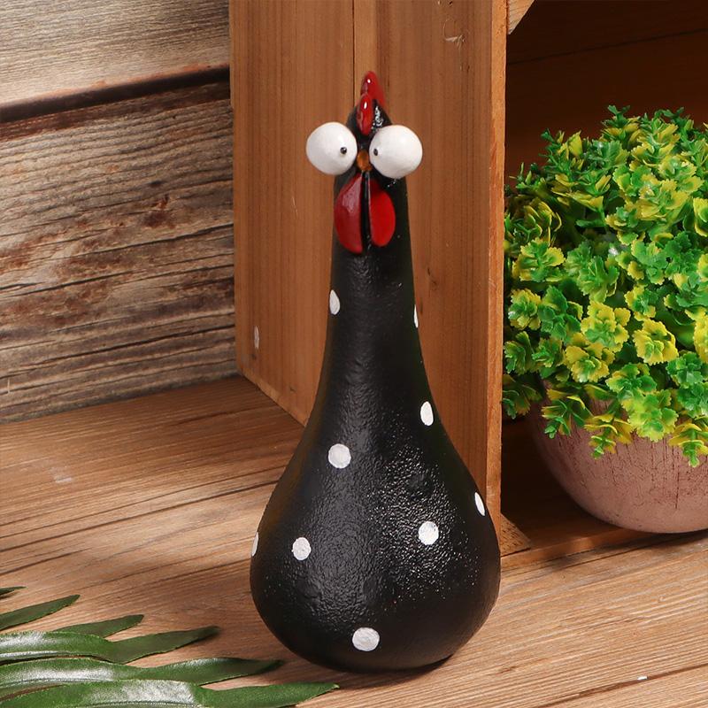 Big-eyed rooster sculpture ornament, decorative ornament for home life, suitable for decorating bedrooms, living rooms, studies